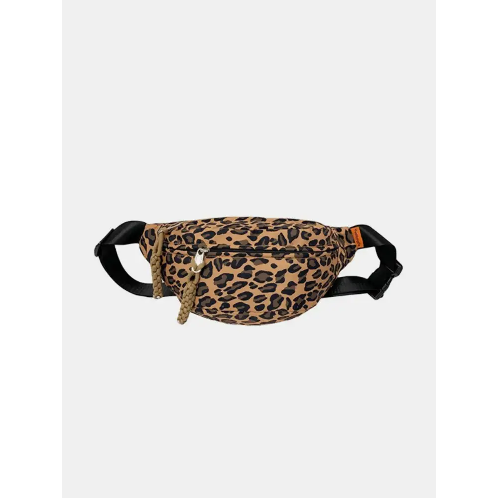 Leopard Nylon Crossbody Bag