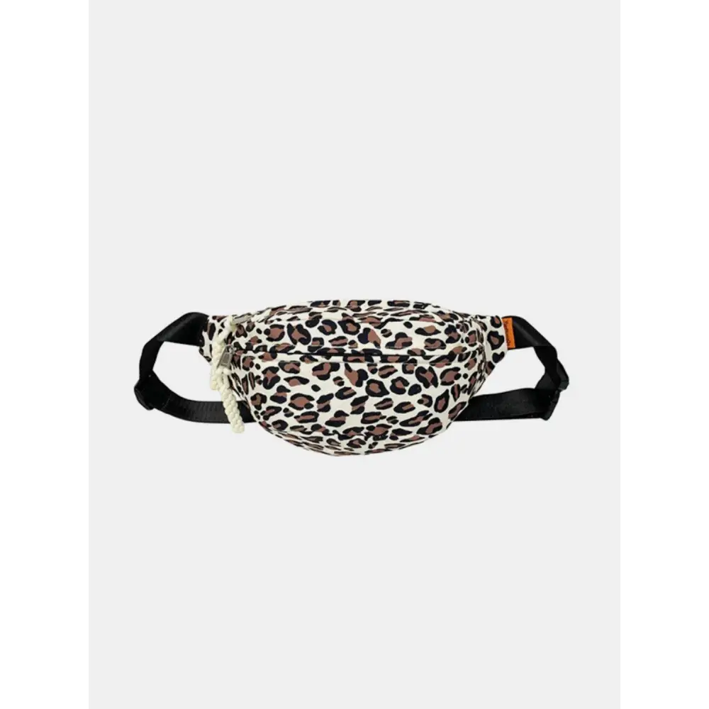 Leopard Nylon Crossbody Bag