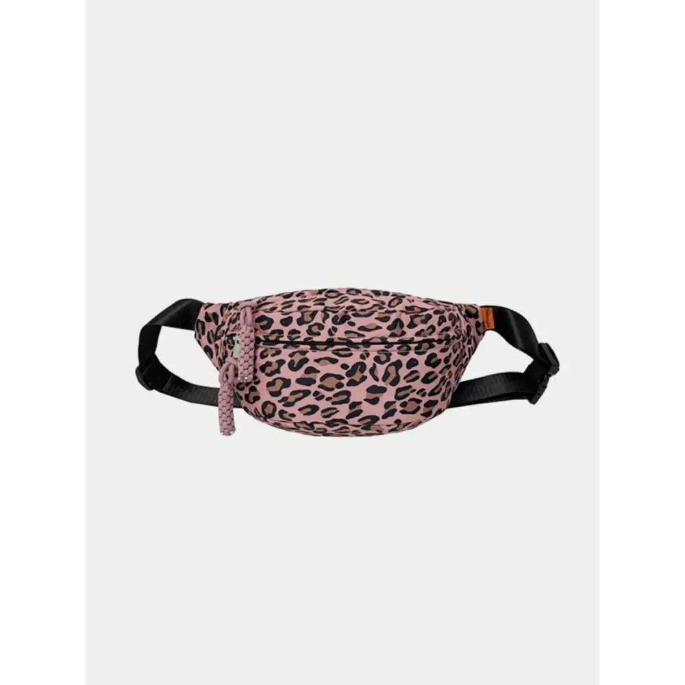 Leopard Nylon Crossbody Bag