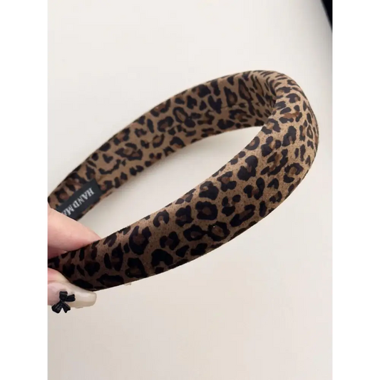 Leopard Polyester Wide Headband - CM Fashion