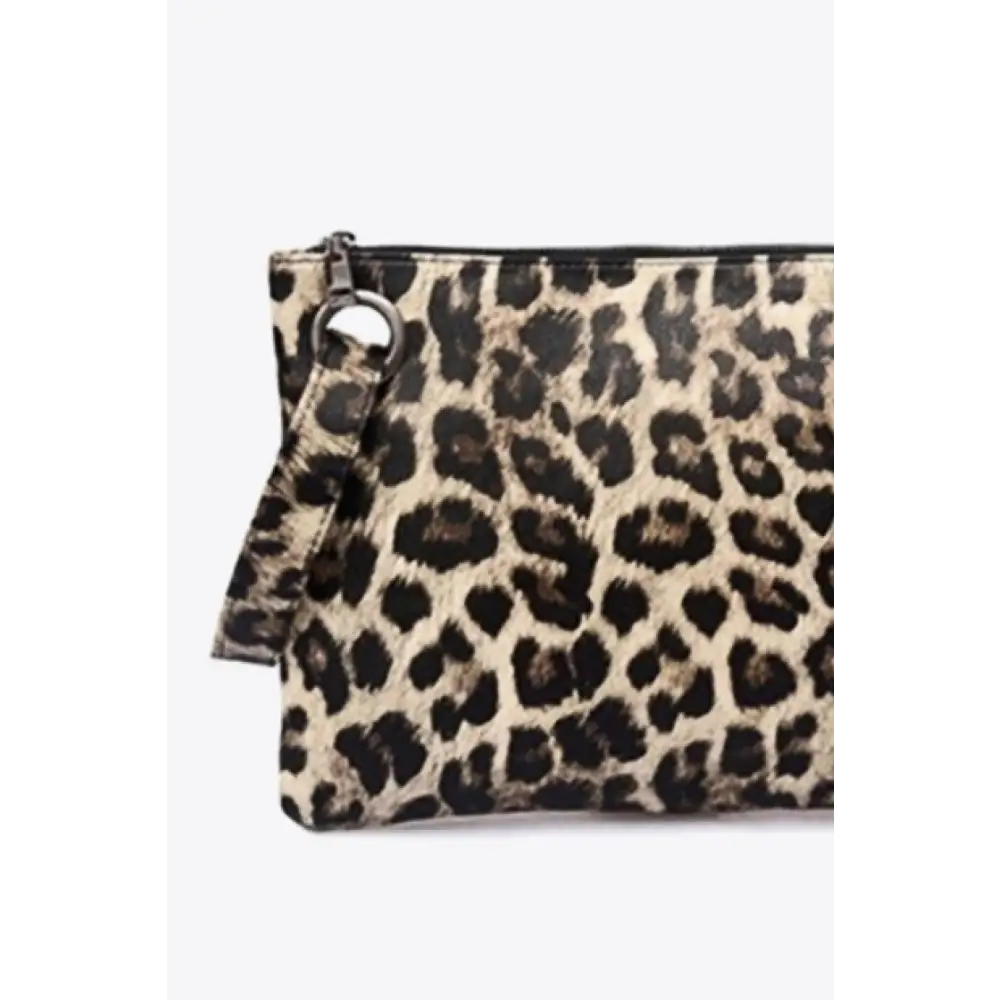 Leopard PU Leather Clutch