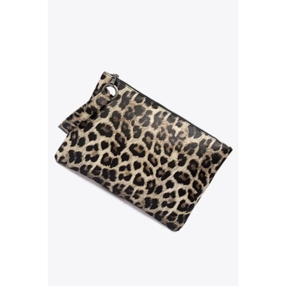 Leopard PU Leather Clutch