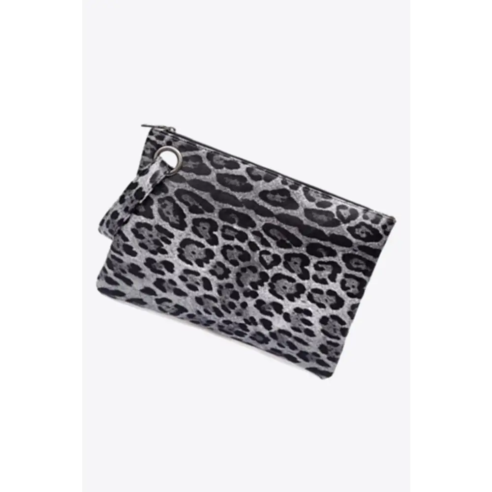 Leopard PU Leather Clutch