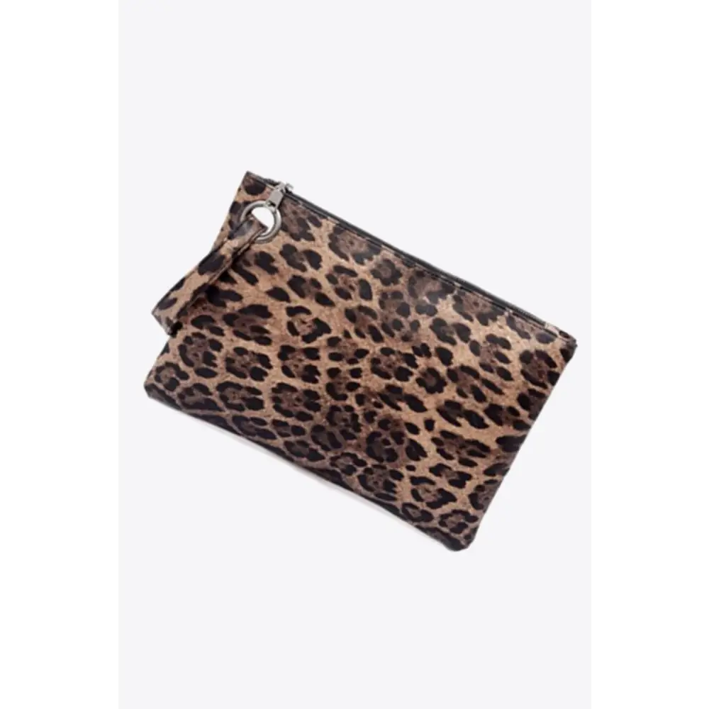 Leopard PU Leather Clutch