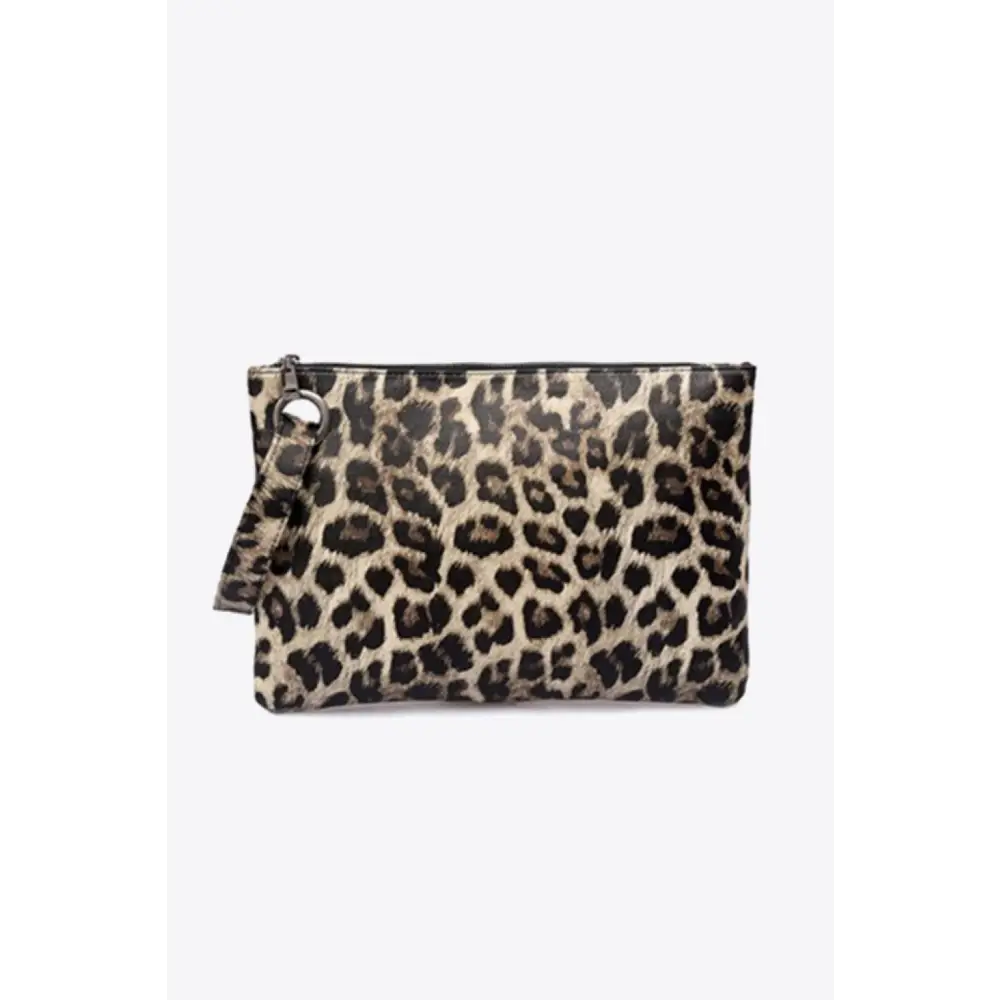 Leopard PU Leather Clutch