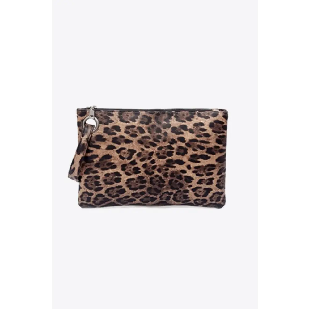 Leopard PU Leather Clutch