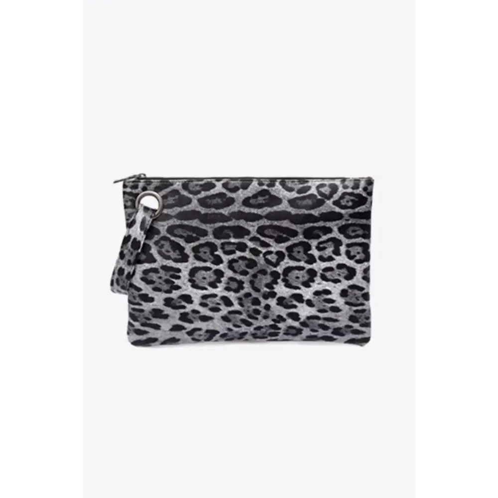 Leopard PU Leather Clutch