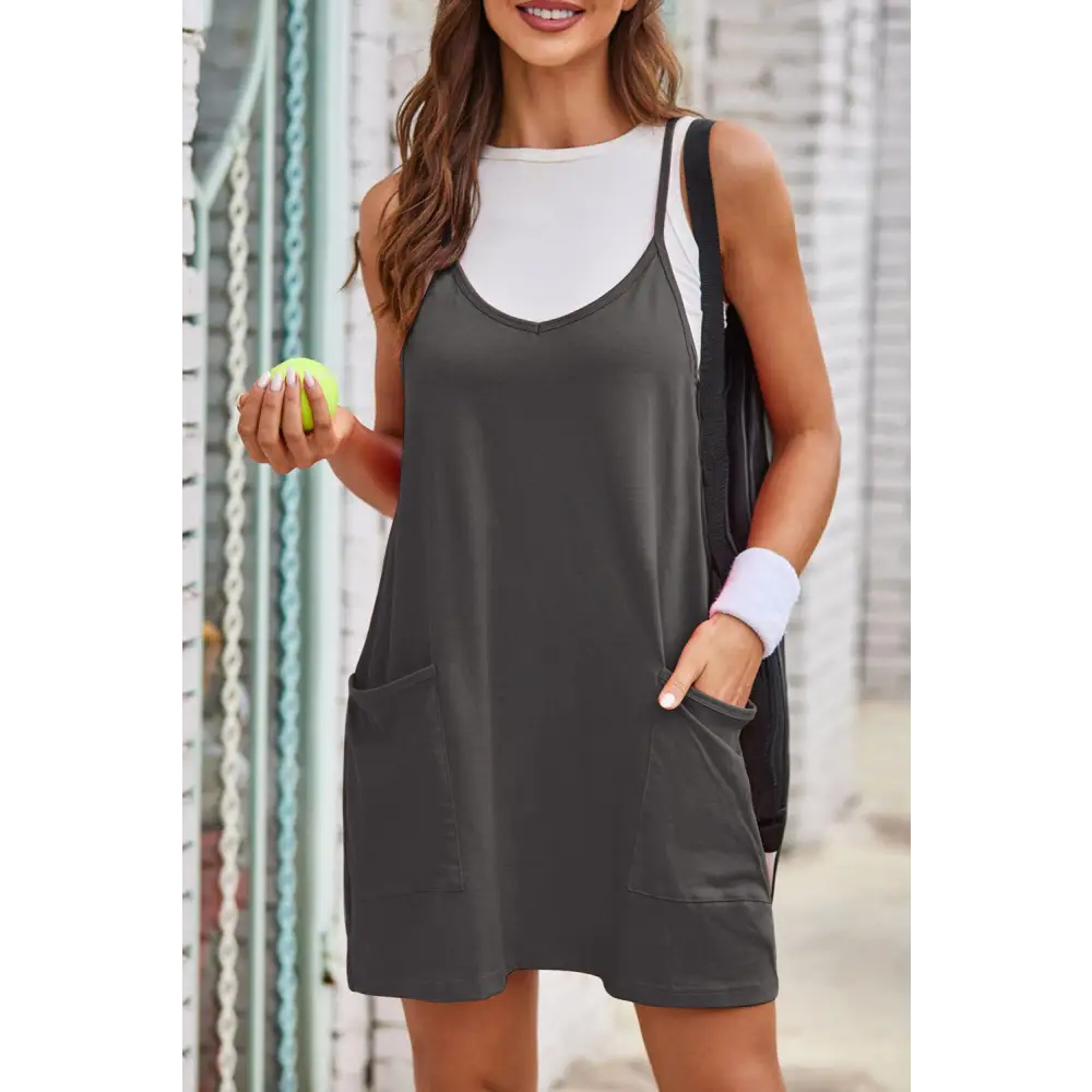 Lovelet Scoop Neck Cami Dress and Shorts Set