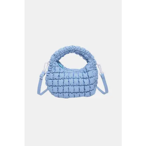 Luxe Dawnlight Quilted Puffy Removable Strap Crossbody Bag - Perfect for Special Occasions