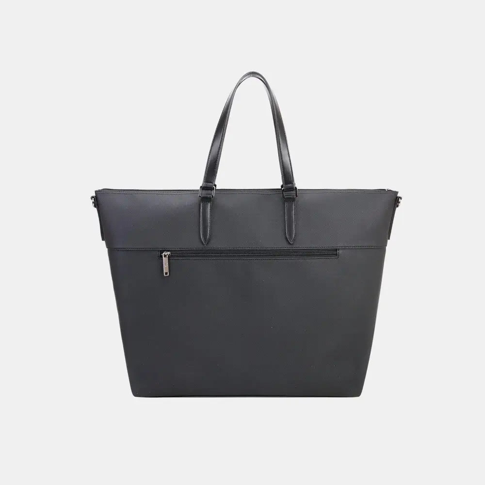 Luxurious David Jones PU Leather Large Tote for Everyday Elegance