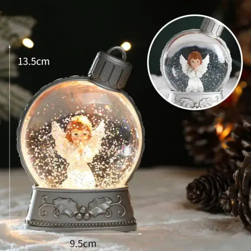 Magical LED Flame Light Snow Globes for Holiday Home Décor