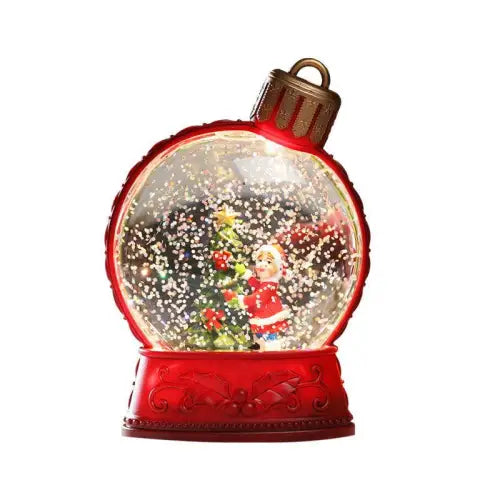 Magical LED Flame Light Snow Globes for Holiday Home Décor