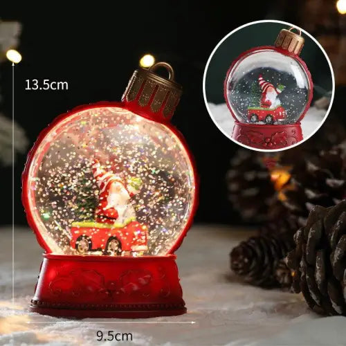 Magical LED Flame Light Snow Globes for Holiday Home Décor