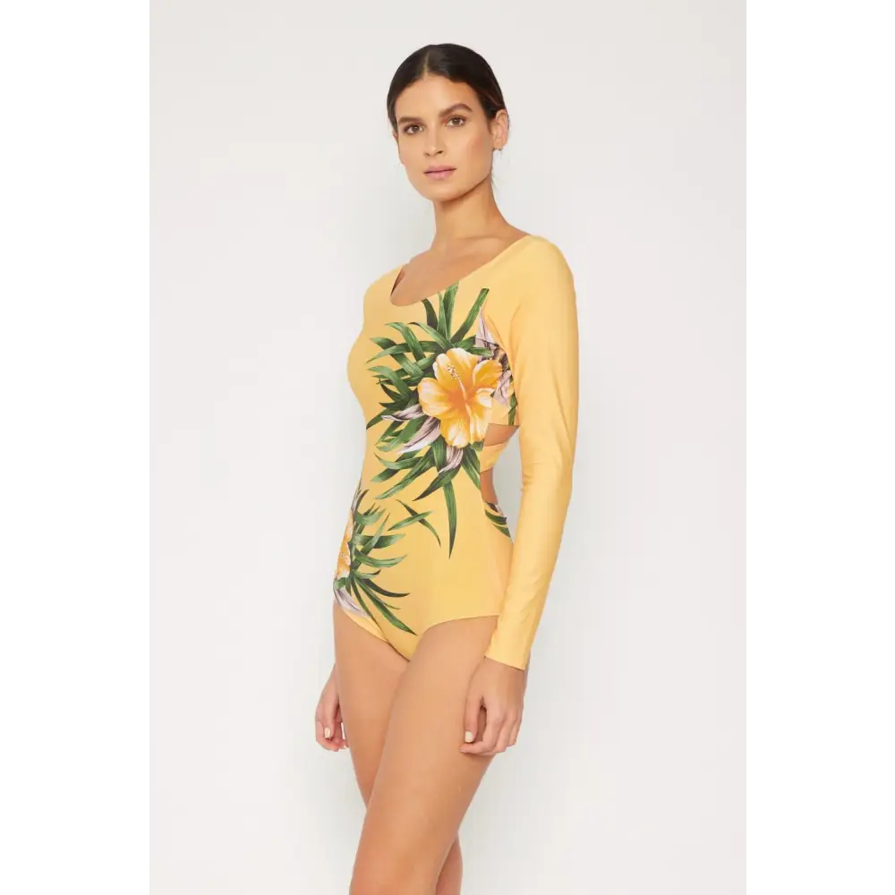 Vibrant Marina West Swim Longsleeve One-Piece for Sun-Safe Fun