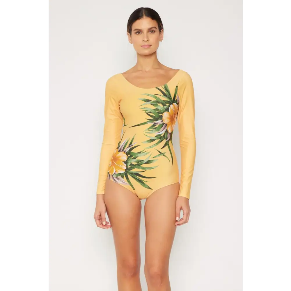 Vibrant Marina West Swim Longsleeve One-Piece for Sun-Safe Fun