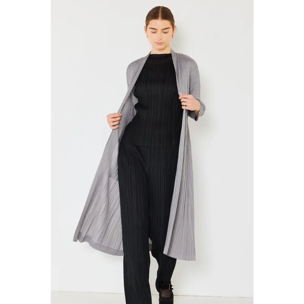 Marina West Swim Pleated Long Sleeve Cardigan