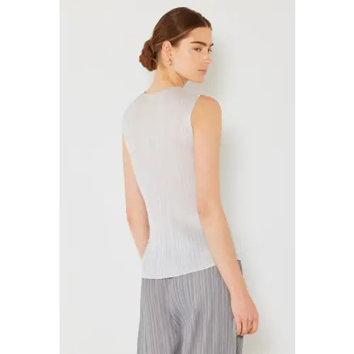 Pleated Sleeveless Tank Top