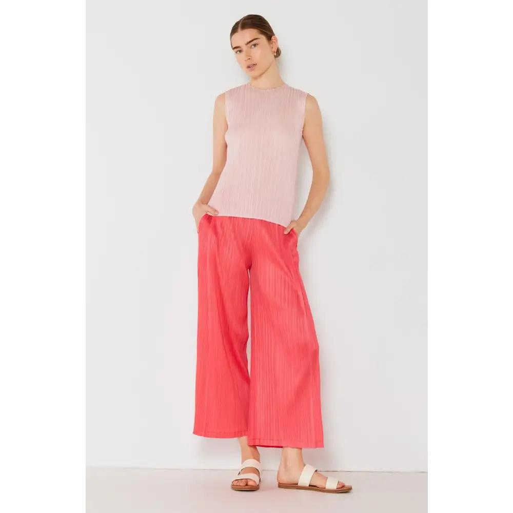 Marina West Swim Pleated Wide-Leg Pants with Side Pleat Detail