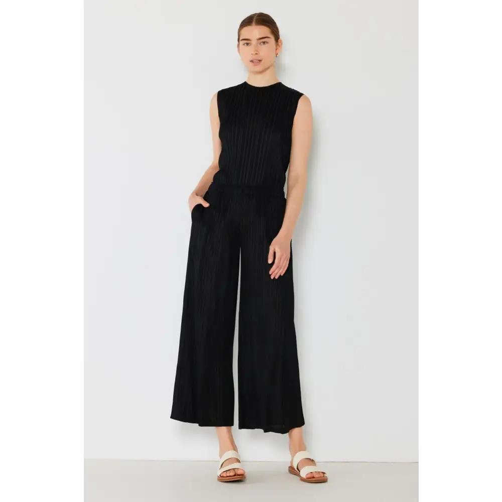 Marina West Swim Pleated Wide-Leg Pants with Side Pleat Detail