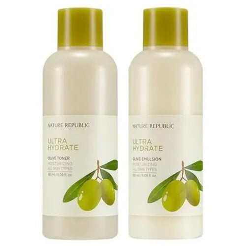 [NATURE REPUBLIC] Ultra Hydrate OLIVE Toner 180ml & Emulsion 180ml SET - CM