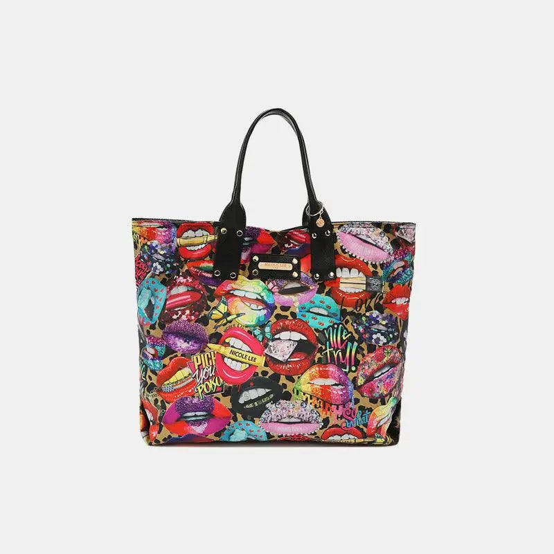 Nicole Lee's Parisian Dream Printed Reversible Handbag