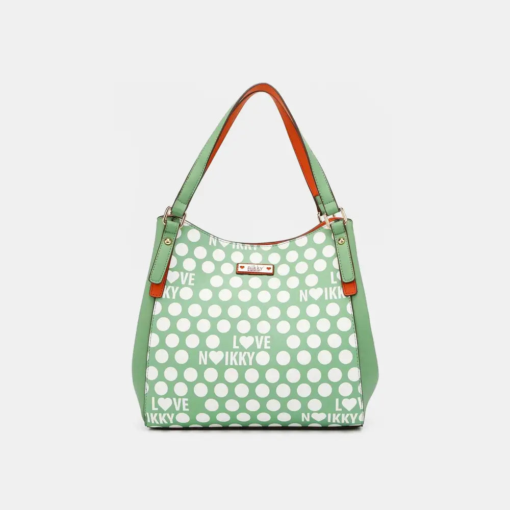 Vibrant Nicole Lee USA Contrast Polka Dot Handbag Dazzles