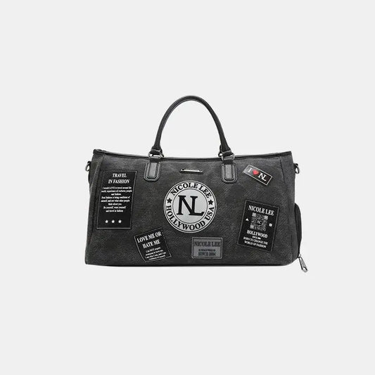 Nicole Lee USA Denim Patch Duffel - CM Fashion