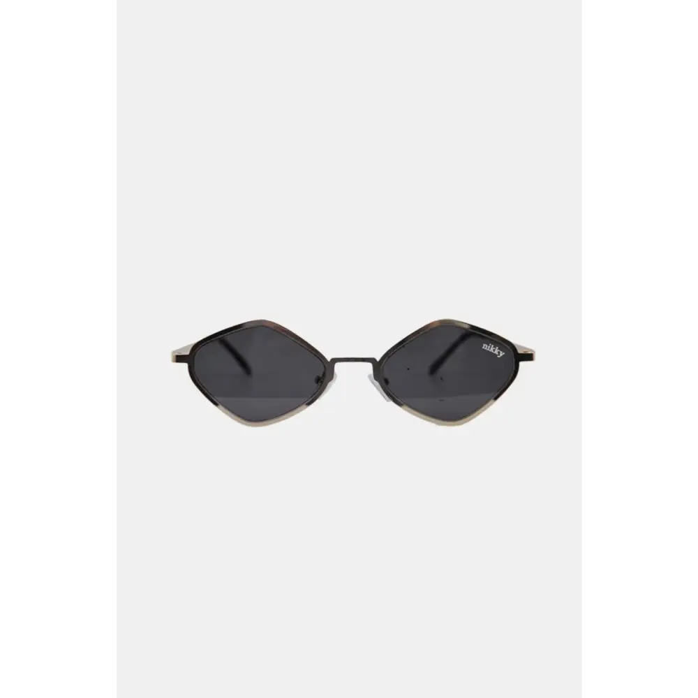 Nicole Lee USA Diamond-Shaped Metal Frame Geometric Sunglasses