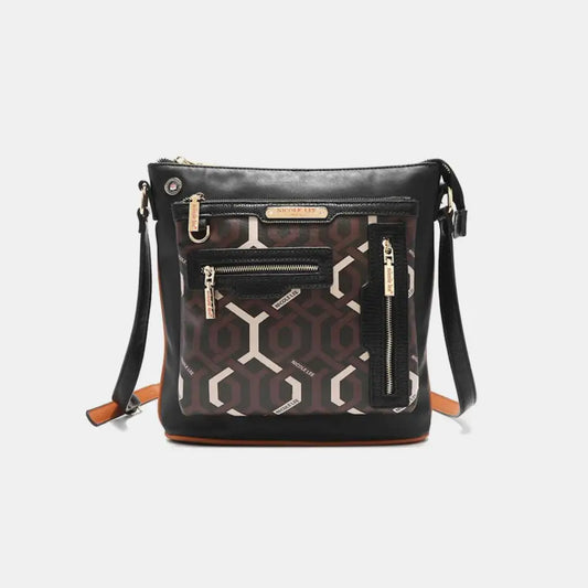 Nicole Lee USA Geometric Pattern Crossbody Bag - CM Fashion