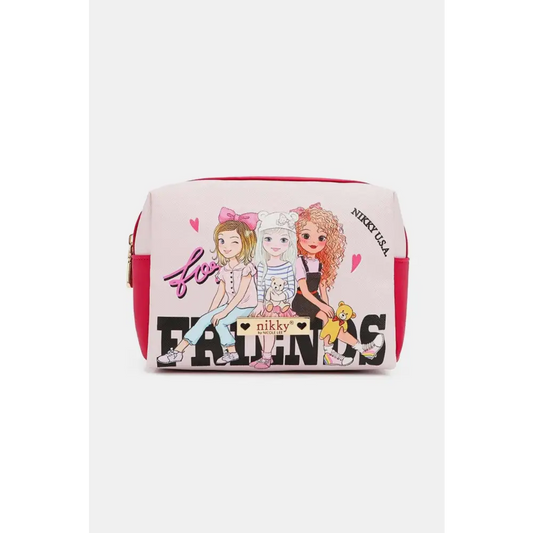 Nicole Lee USA Printed Extra Large Cosmetic Pouch - CM Fashion