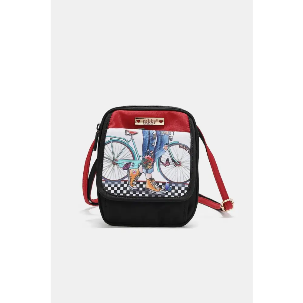 Nicole Lee USA Printed Nylon Crossbody Bag