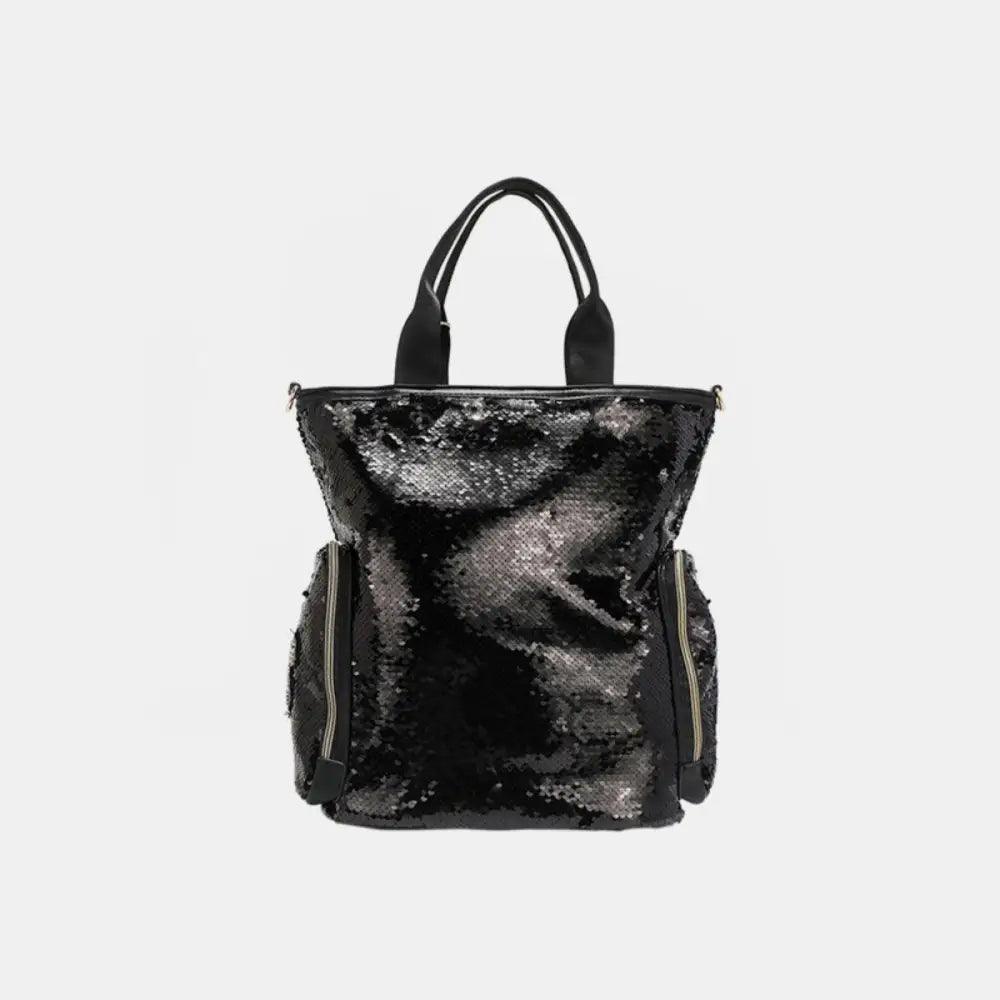 Sparkle & Shine with Nicole Lee USA Sequin Patch Tote