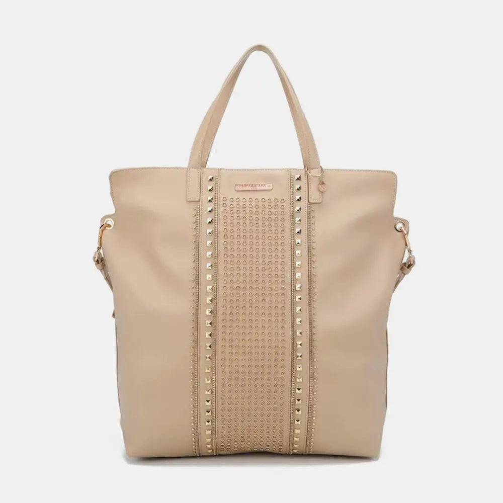 Sleek Nicole Lee USA Studded Large Tote Elevates Your Style