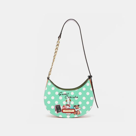 Nicole Lee USA Vegan Leather Polka Dot Shoulder Bag - CM Fashion