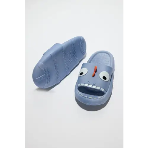 Nook Joi Monster Pillow Cloud Slides Blue Cartoon Character Sandals