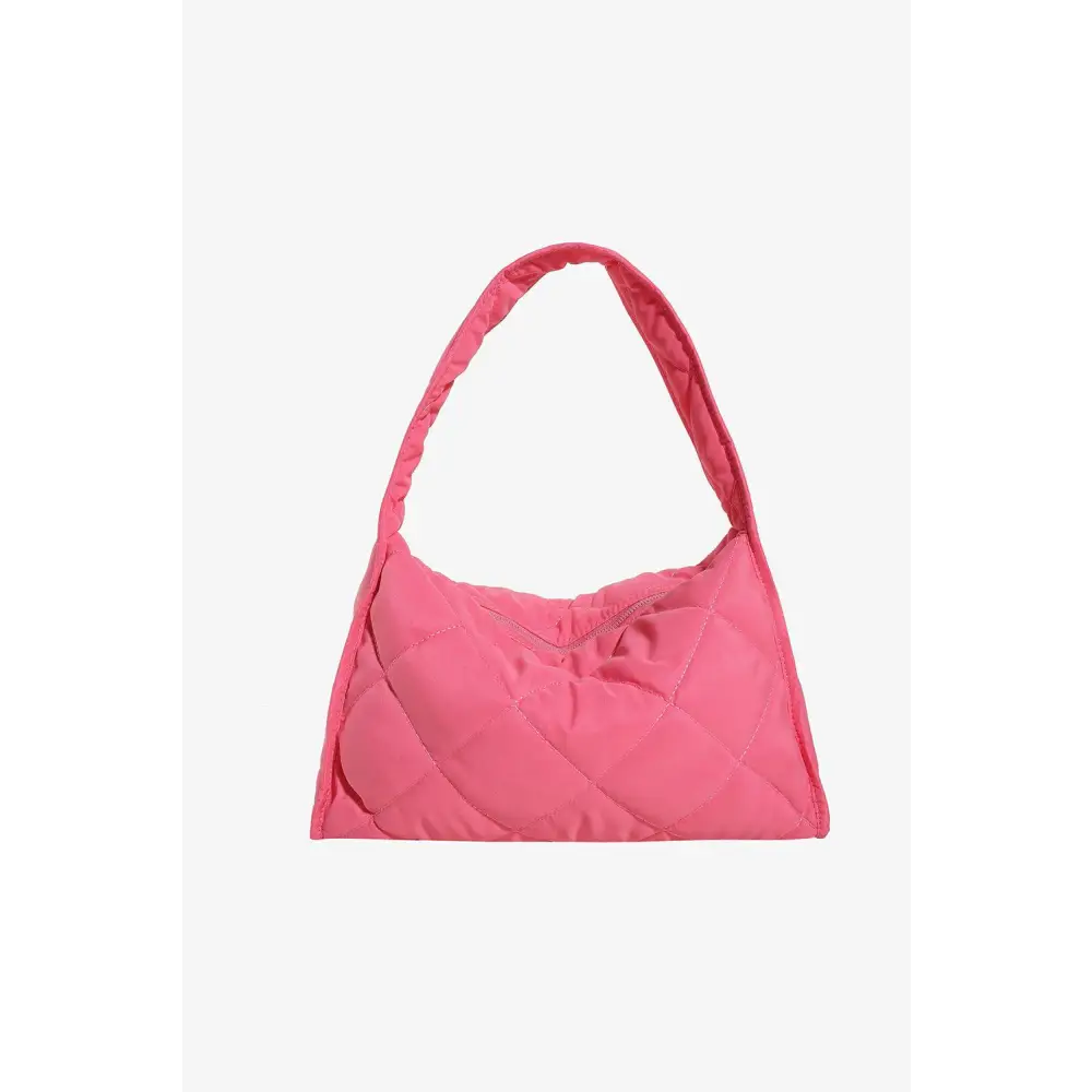 Stylish Pink Nylon Shoulder Bag Ready in Business Days