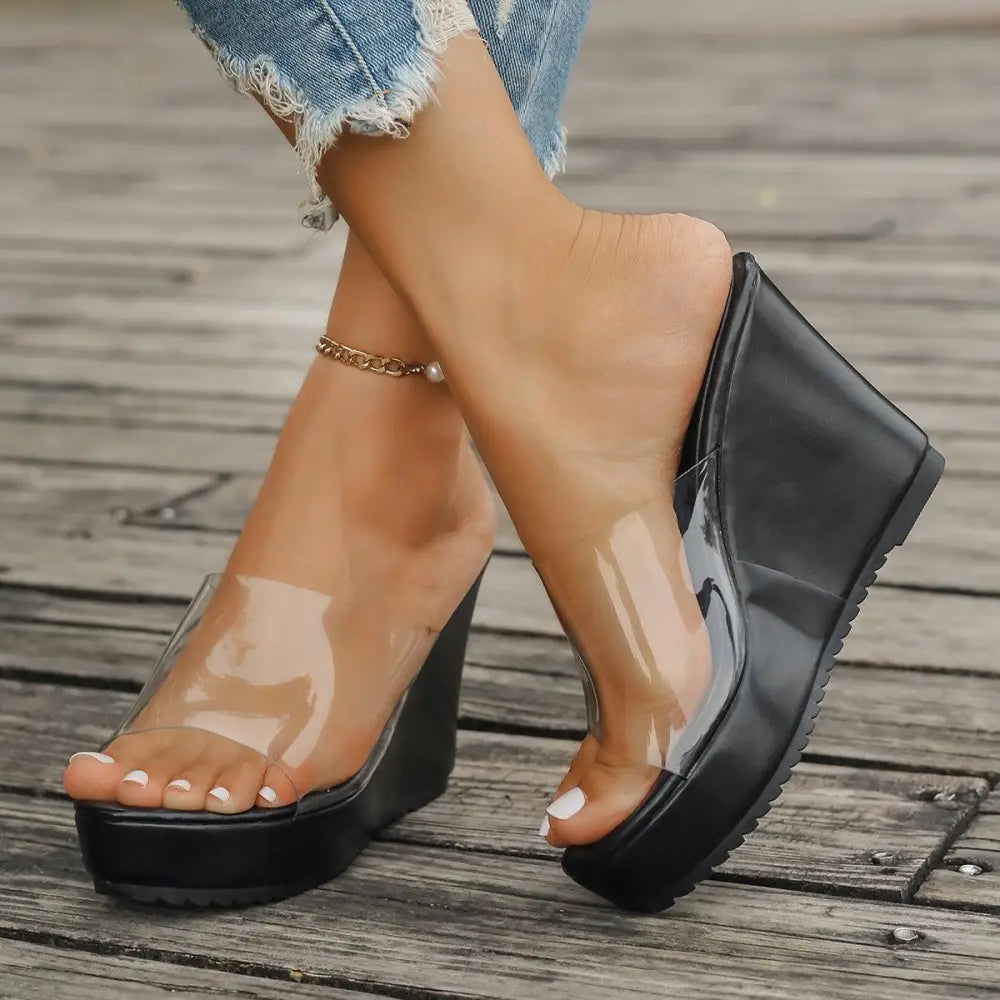 Stylish Dear Monkey Open Toe Wedge Sandals for Summer Chic