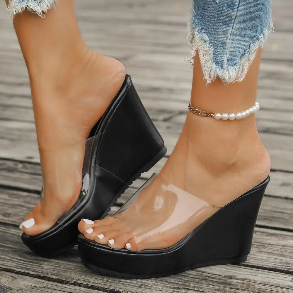 Stylish Dear Monkey Open Toe Wedge Sandals for Summer Chic