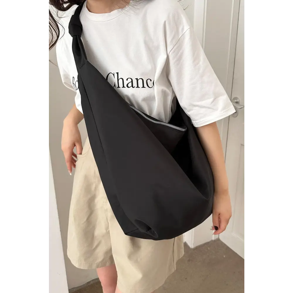 Oversize Nylon Crossbody Bag