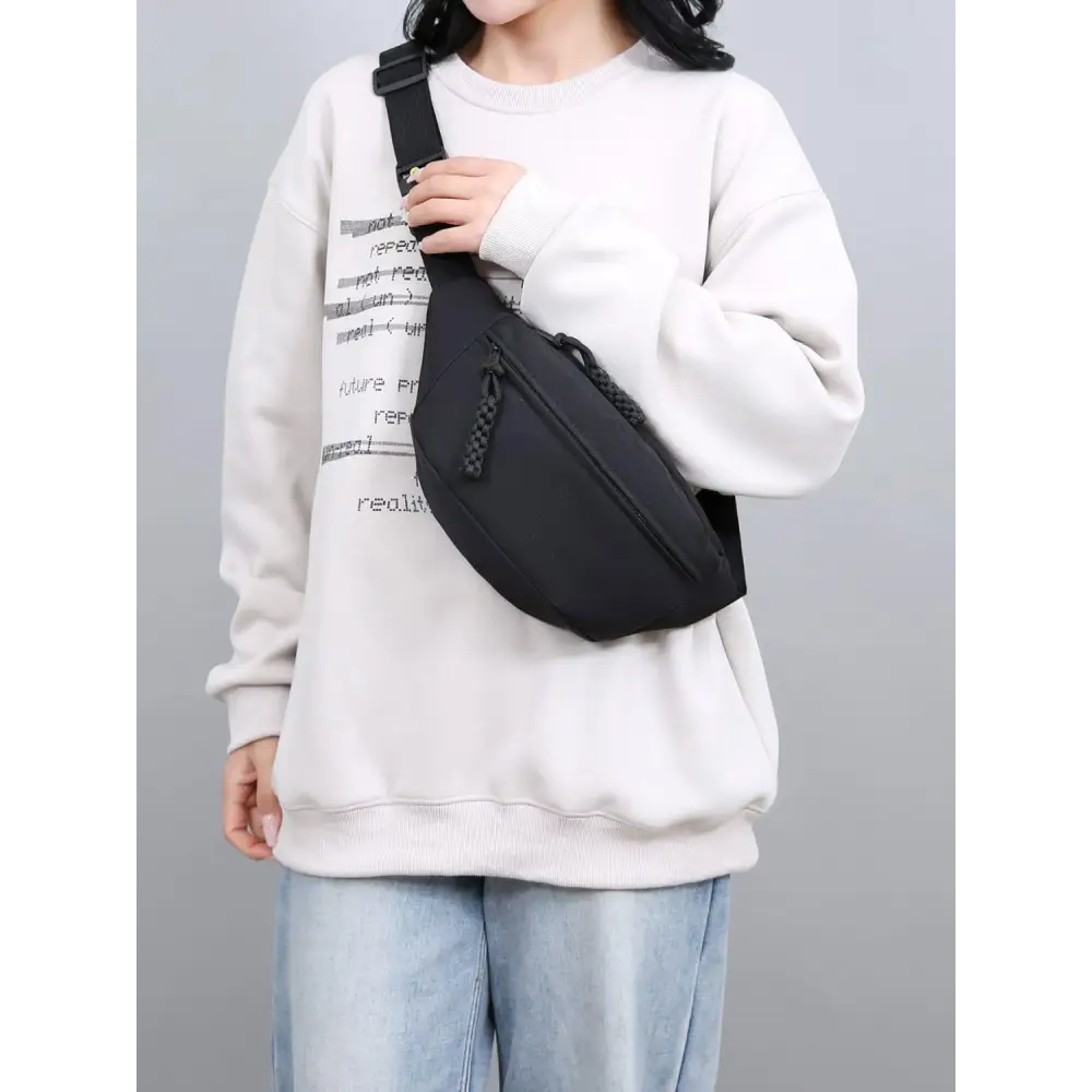 Oxford Cloth Adjustable Strap Sling Bag