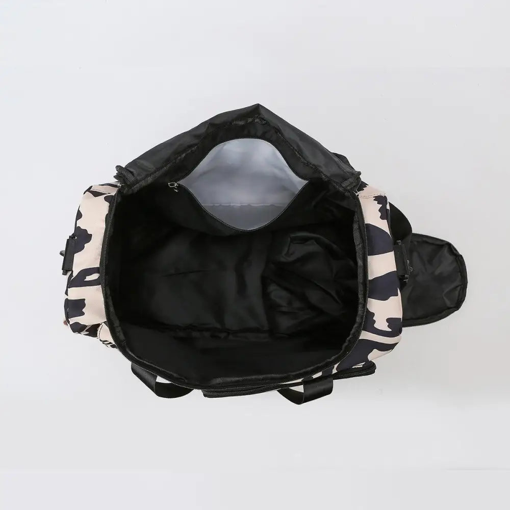 Fierce Oxford Cloth Animal Print Travel Bag for Adventurers