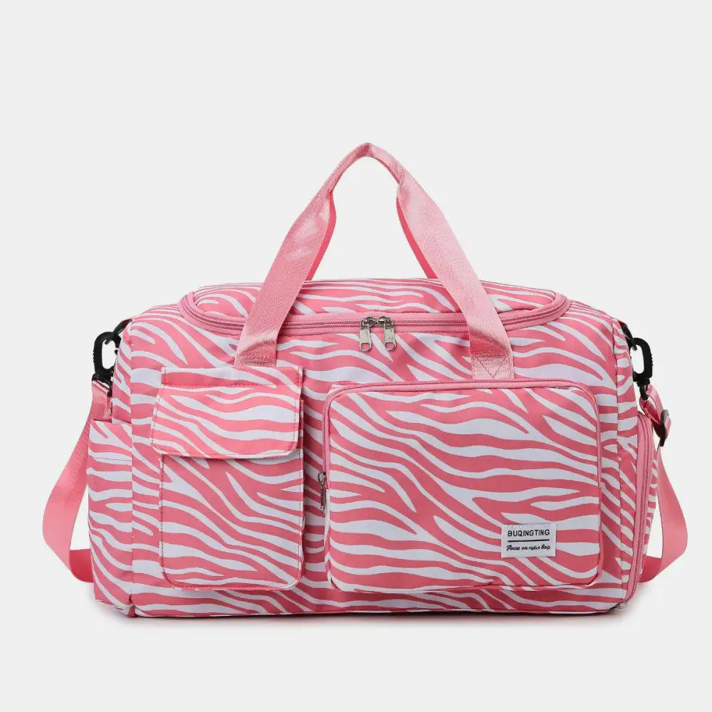 Fierce Oxford Cloth Animal Print Travel Bag for Adventurers