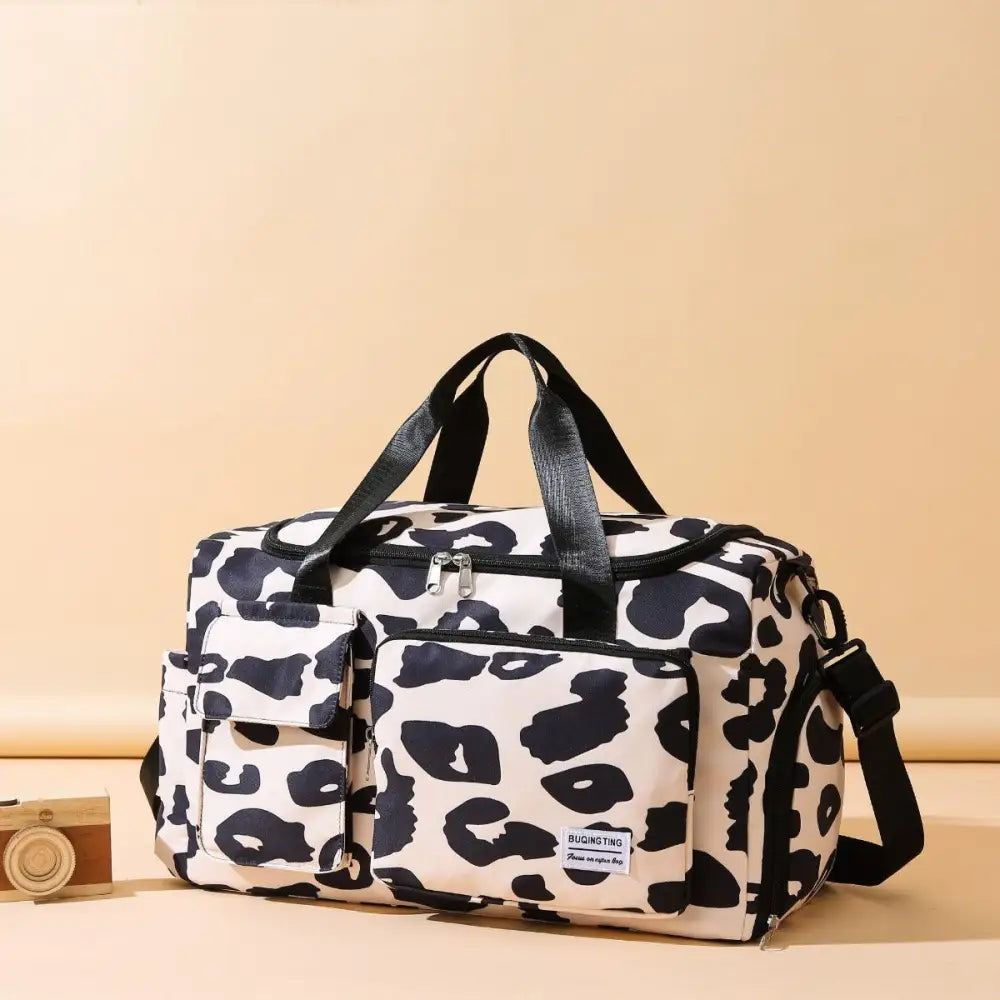 Fierce Oxford Cloth Animal Print Travel Bag for Adventurers