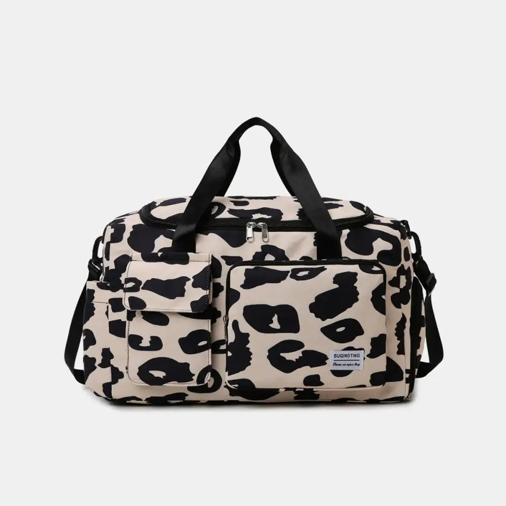 Fierce Oxford Cloth Animal Print Travel Bag for Adventurers