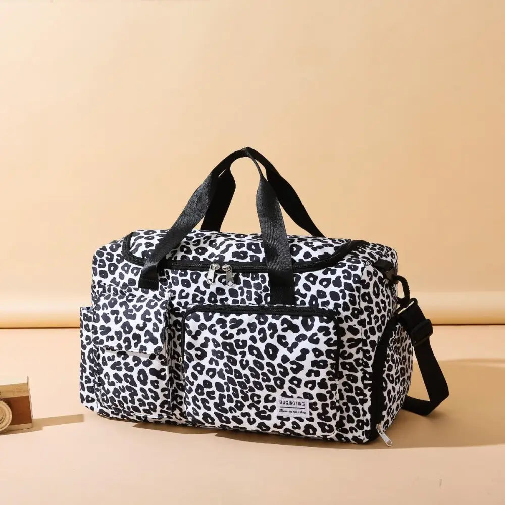 Fierce Oxford Cloth Animal Print Travel Bag for Adventurers