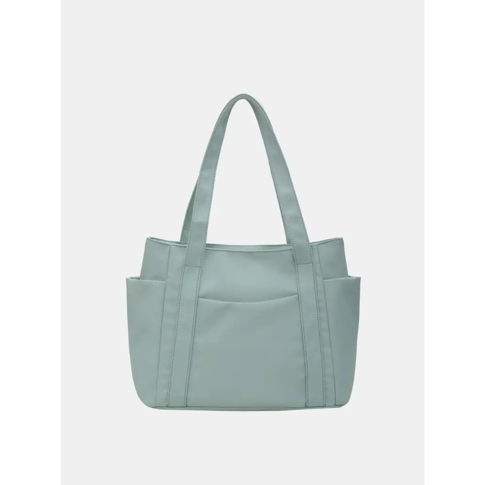 Stylish Oxford Cloth Tote Bag in Fresh Mint Green