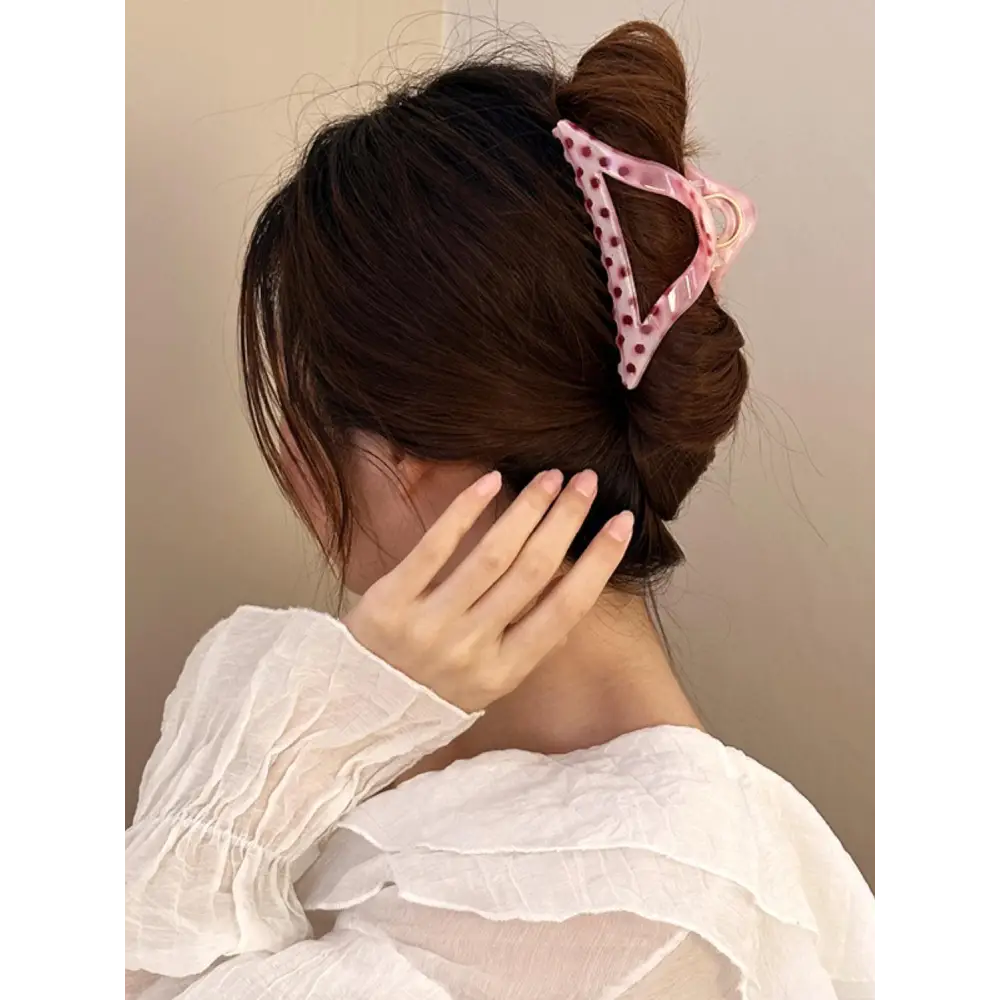 PC Polka Dot Hair Claw Clip