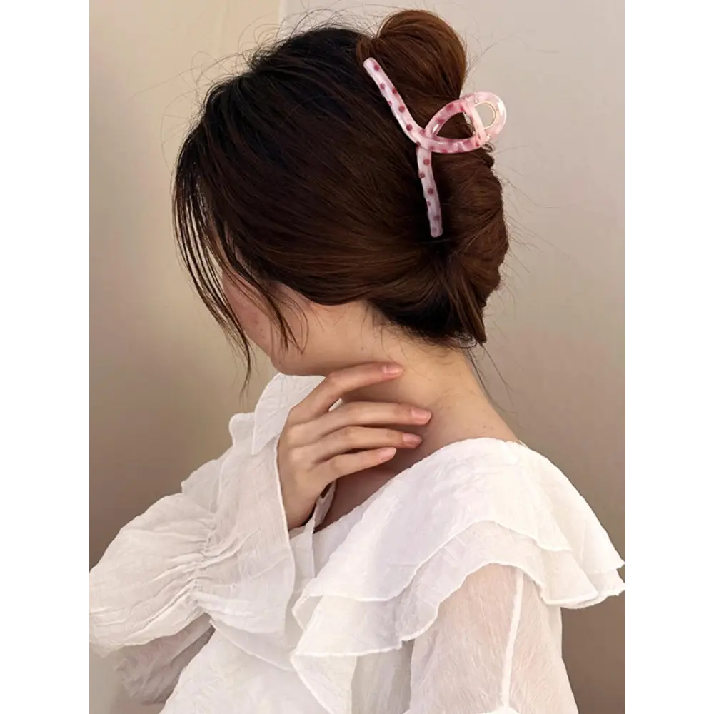 PC Polka Dot Hair Claw Clip