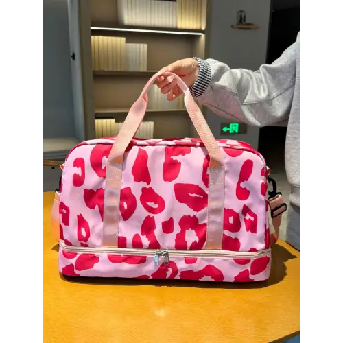 Pink Zebra Duffel Bag