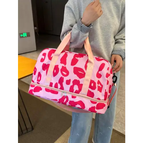 Pink Zebra Duffel Bag